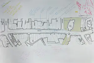 Slow Rick stopping to talk to shop keeper